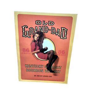 1982 Old Grand Dad Whiskey Sexy Woman Original Print Ad vintage 80s